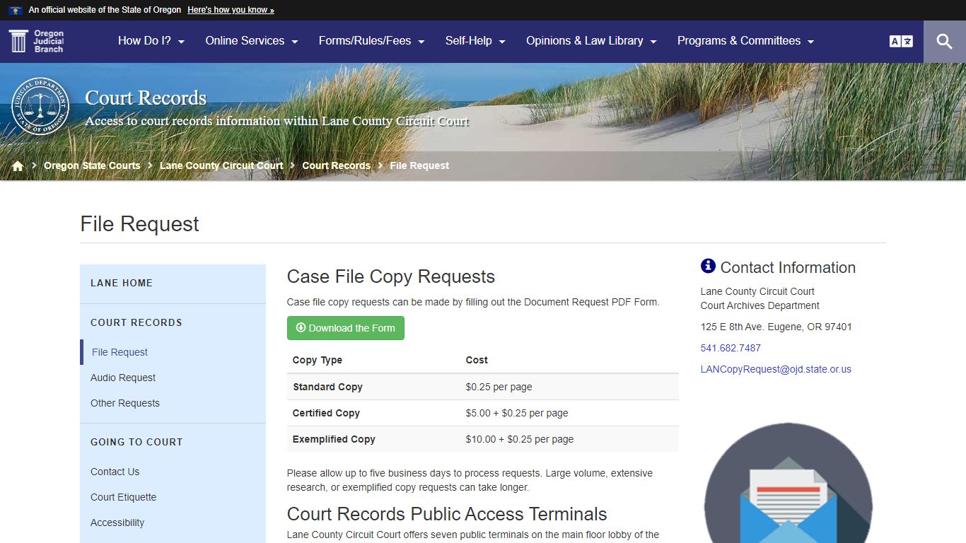 Oregon Judicial Department : File Request : Court Records ...